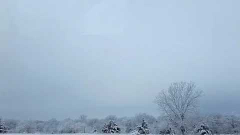 Driving in winter, Iowa nice view Stock Footage 231144222