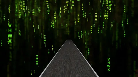 Driving into the world of coding Stock Footage 149221027