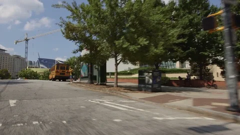 Driving by world of coke Stock Footage 118465420