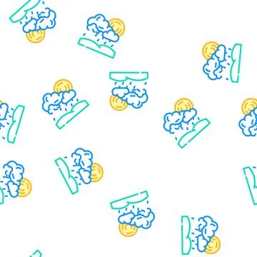 Drizzle weather vector seamless pattern 스톡 일러스트