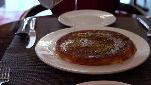 Drizzling Syrup Over Dessert Stock Footage 319950134