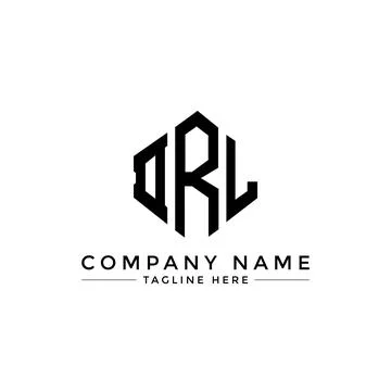 DRL letter logo design with polygon shape. DRL polygon and cube shape logo .. Stock Illustration