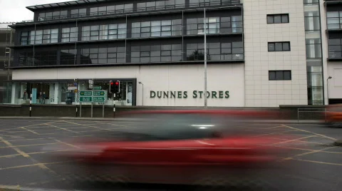 Drogheda Timelapse of an Irish Town 18 Dunnes Stores Stock Footage 703003