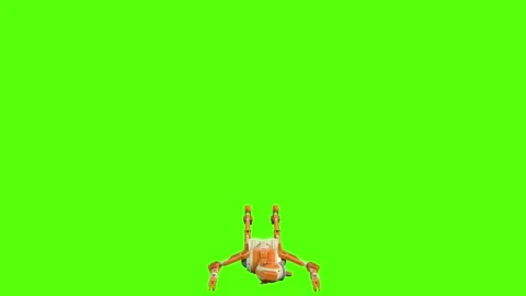 Droid Death Green Screen Animation 4K Rendering Stock Footage 263864913