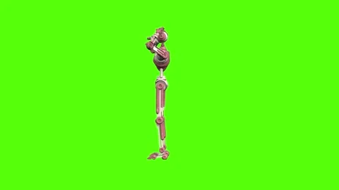 Droid Idle Green Screen Animation 4K Rendering 動画素材 264549703