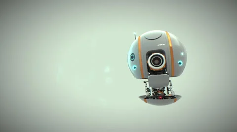 Droid, robot flying machine with camera Vídeo Stock 43360604