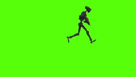 Droid Running Green Screen Animation 4k Rendering Vidéo 263395454