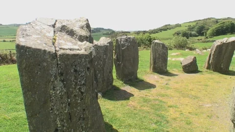Drombeg Stone Circle in Ireland. Stock Footage 173571589