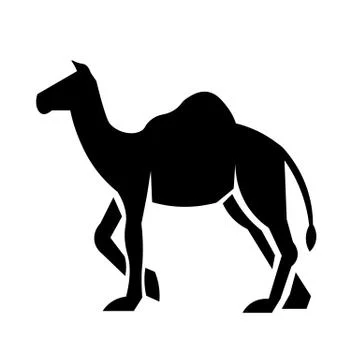 Dromedary Icon Vector Stock Illustration