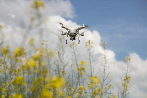 Dron in action. Stock Photos
