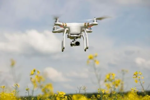 Dron in action. Stock Photos