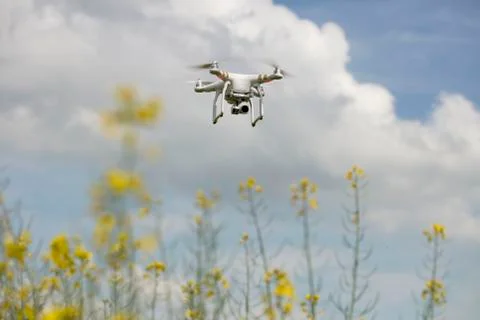 Dron in action. Stock Photos