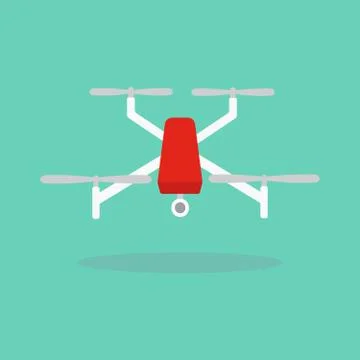 Dron with camera Stock Illustration