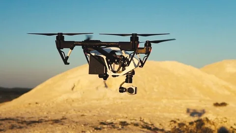 Dron flies over the hills Stock Footage 89884225