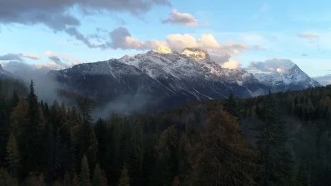 Dron flight in the Dolomites 스톡 동영상 104064393