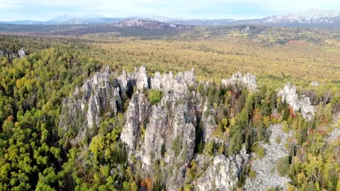 DRON: Flying over the rocks Stock Footage 161965684