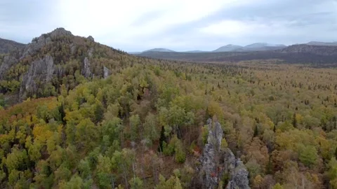 DRON: Flying over the rocks Stock Footage 161966402
