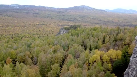DRON: Flying over the rocks Stock Footage 161966495