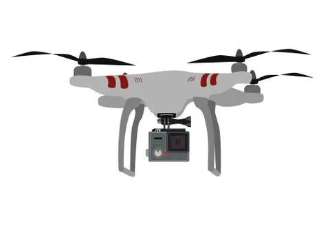 Dron logo drawing Stockillustratie