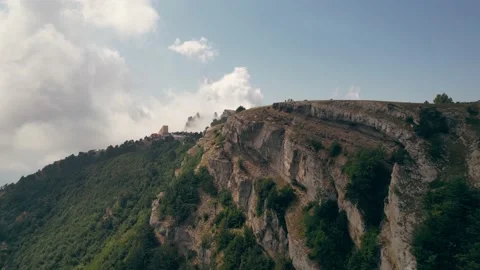 Dron Mountains Summer Fly Rock 스톡 동영상 160163657