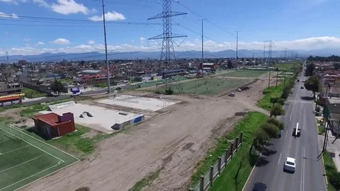 Dron road view somewhere Mexico Stock Footage 91592107