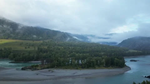 Dron shot in Altay Stock Footage 227129066