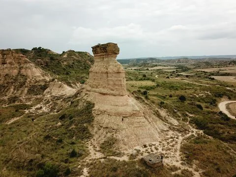 Dron view of a geological formation. Foto stock