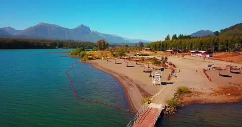 Dron view of river and lake Stock-Footage 140334684