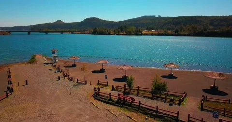 Dron view of river and lake Stock-Footage 140337550