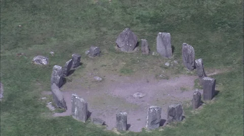 Dronberg Stone Circle Stock Footage 65378119