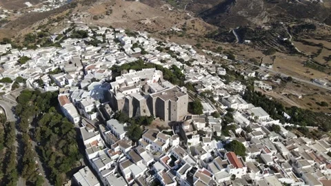 Drone 360 Around Monastery Cinematic Greece Stock Footage 331661009