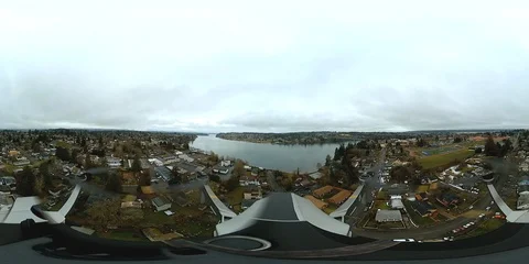 Drone with 360 Mounted Camera Stock Footage 103524654
