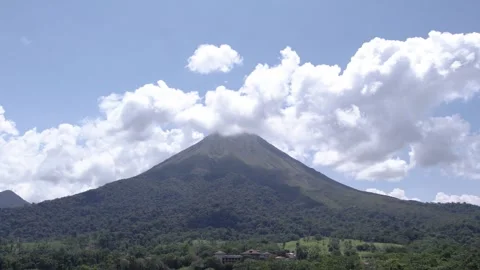 Drone 4k Arenal volcano  Stock Footage 254595352