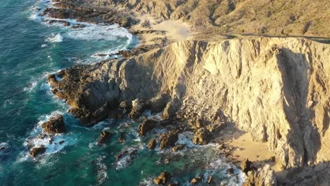 Drone 4k Baja Coast Stock Footage 147194338
