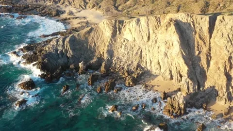 Drone 4k Baja Coast Stock Footage 147194369