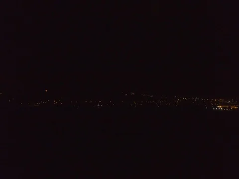 Drone 4k at night Brilliant going through lots bright Fireworks at night Stock Footage 82663151