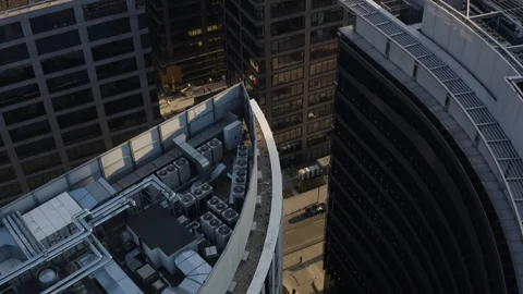 Drone 4k. View of city during Coronavirus. Warsaw in Poland Stock Footage 129152302