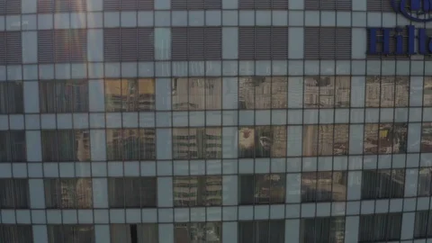 Drone 4k. View of city during Coronavirus. Warsaw in Poland Stock Footage 129153376