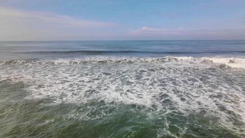 Drone above the sea Stock Footage 168340304