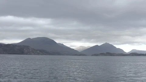 Drone Across Loch Stock Footage 127157475