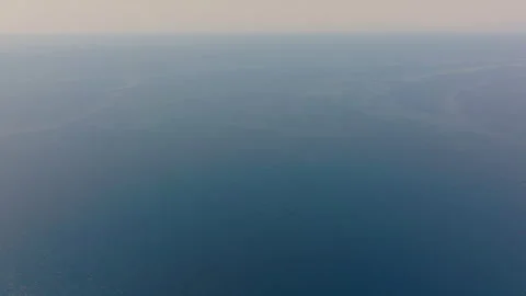 Drone advancing Ocean Stock Footage 270156009