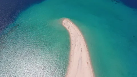 Drone advancing over Possidi Cape Stock Footage 269525081