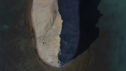 Drone aerial coastal cliffs and rocks Stock Footage 157449280