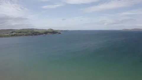 Drone Aerial of Firemore Beach Stock Footage 247618486