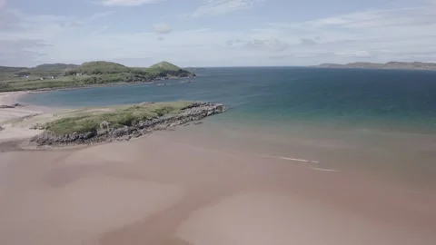 Drone Aerial of Firemore Beach Stock Footage 247618491