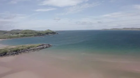 Drone Aerial of Firemore Beach Stock Footage 247618510