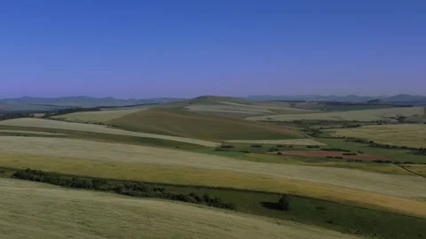 Drone aerial flight over the plain Stock Footage 249441789
