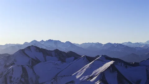 Drone Aerial of K2 and Broad Peak, Karakoram Mountains 動画素材 340880262
