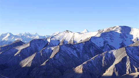 Drone Aerial of K2 and Broad Peak, Karakoram Mountains Stock Footage 340889708