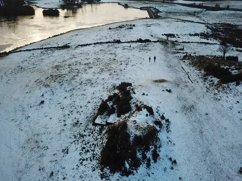 Drone Aerial of Knapps Loch Video stock 84864458